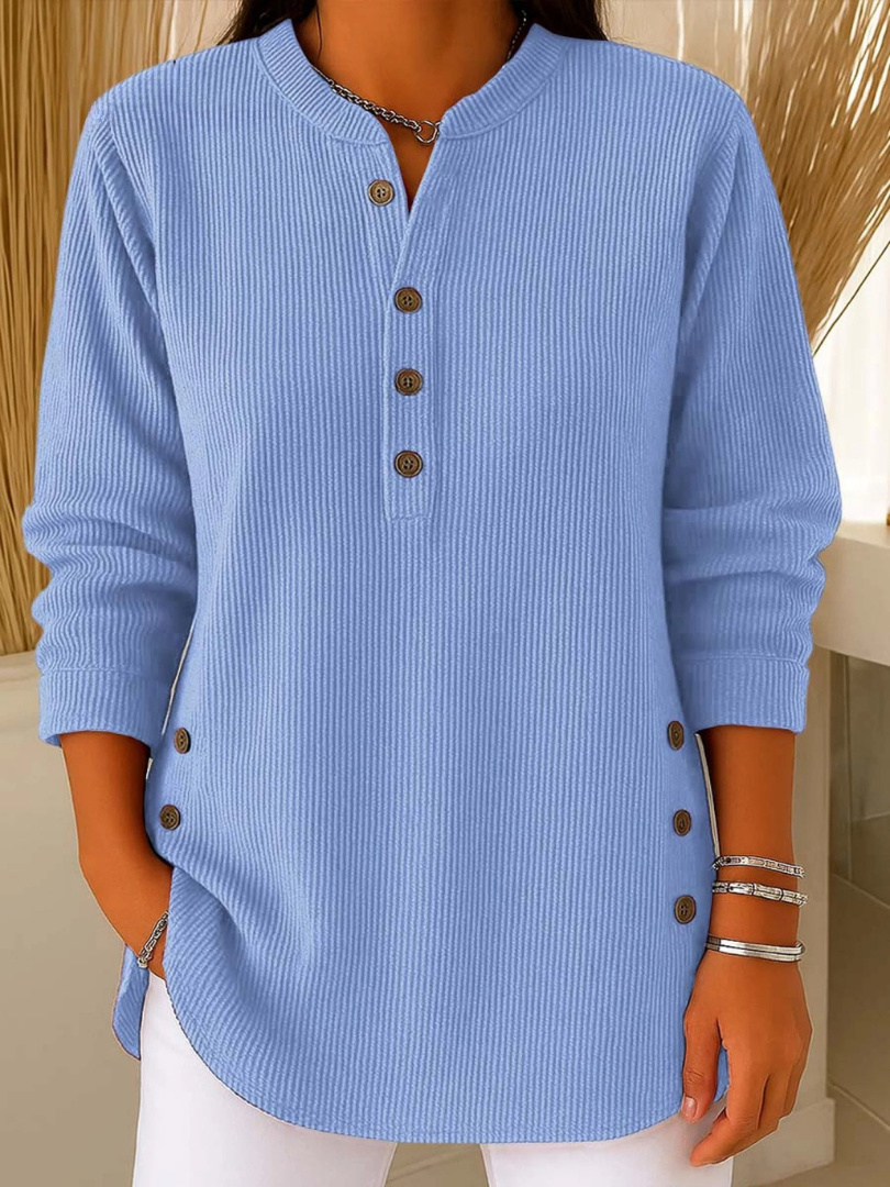 Irina | Tunica henley con botones