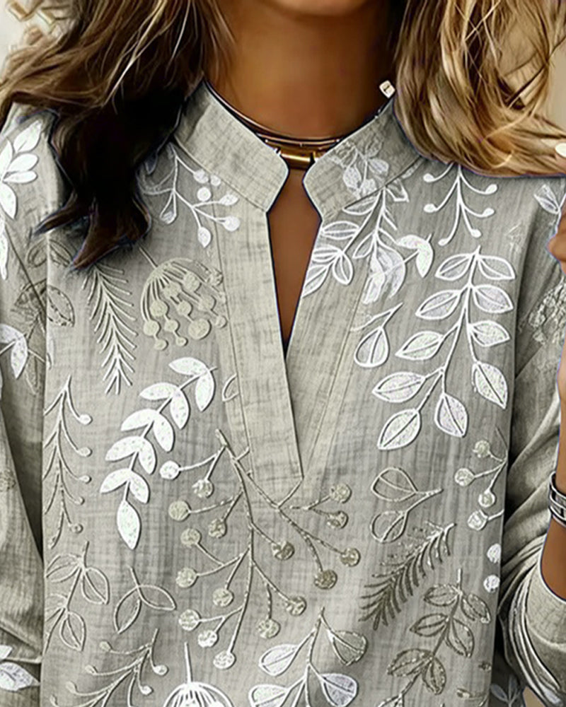 Anabel | Blusa floral con cuello en V