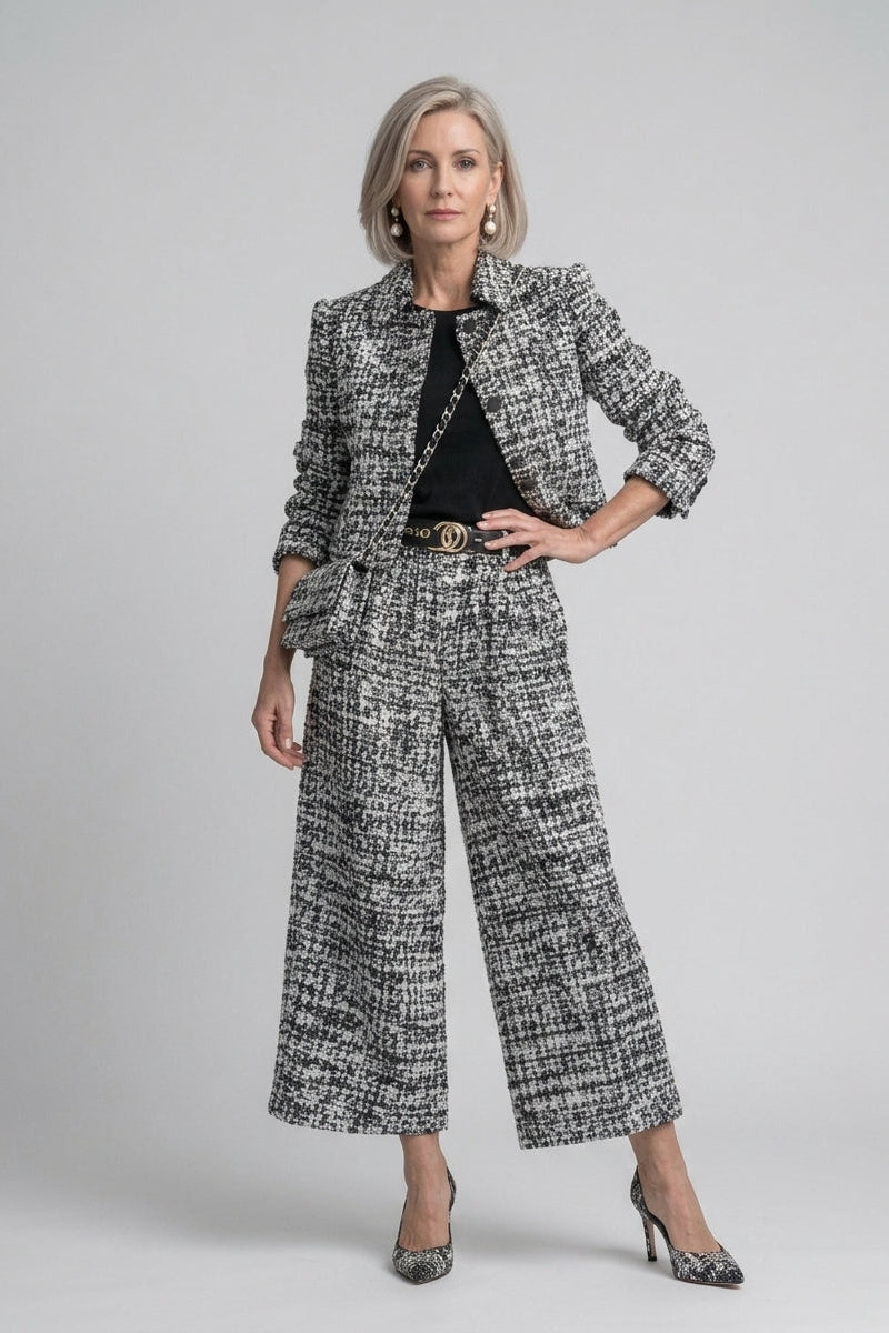 Ivana | Conjunto de tweed dos piezas