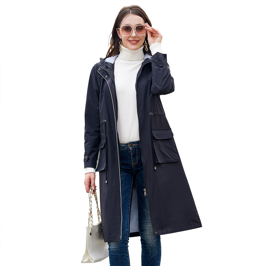 Clara | Gabardina impermeable de corte clásico