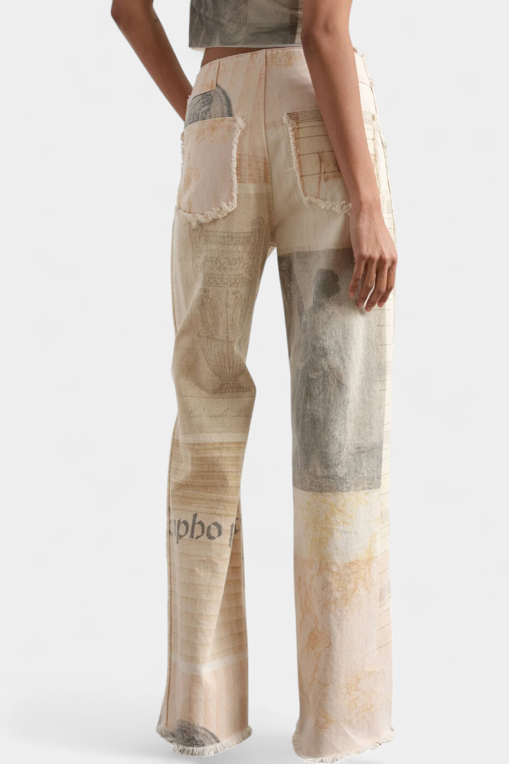 Sandra | Jeans de pierna ancha algodón