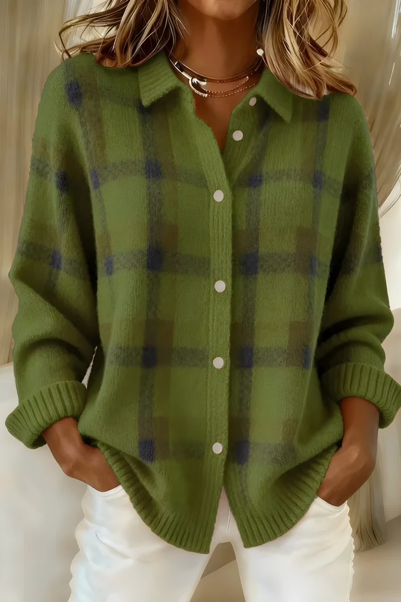 Abril | Chaqueta de punto a cuadros