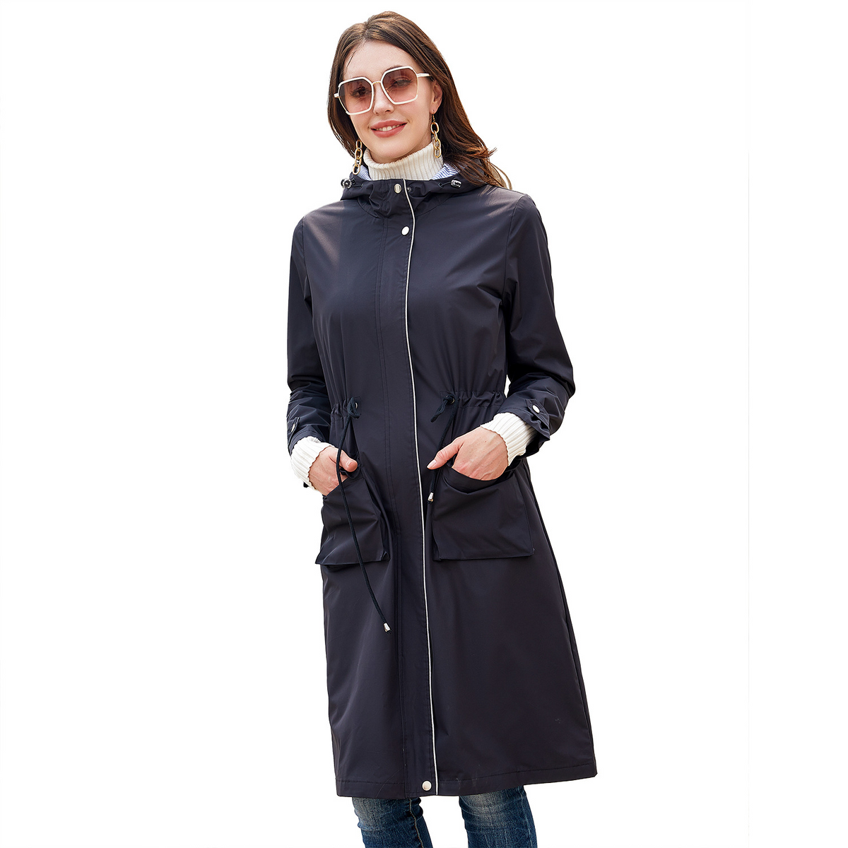 Clara | Gabardina impermeable de corte clásico
