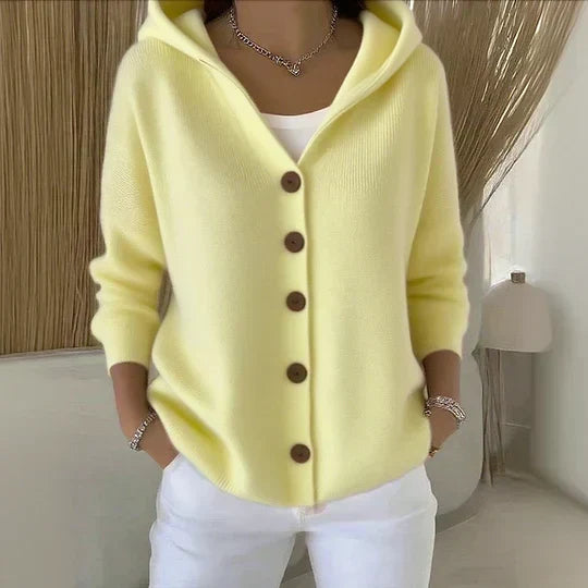 Carolina | Chaqueta de punto con capucha