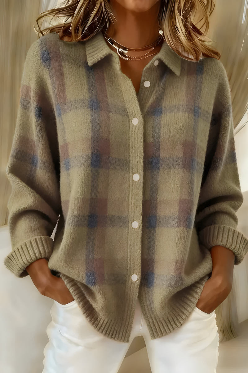 Abril | Chaqueta de punto a cuadros