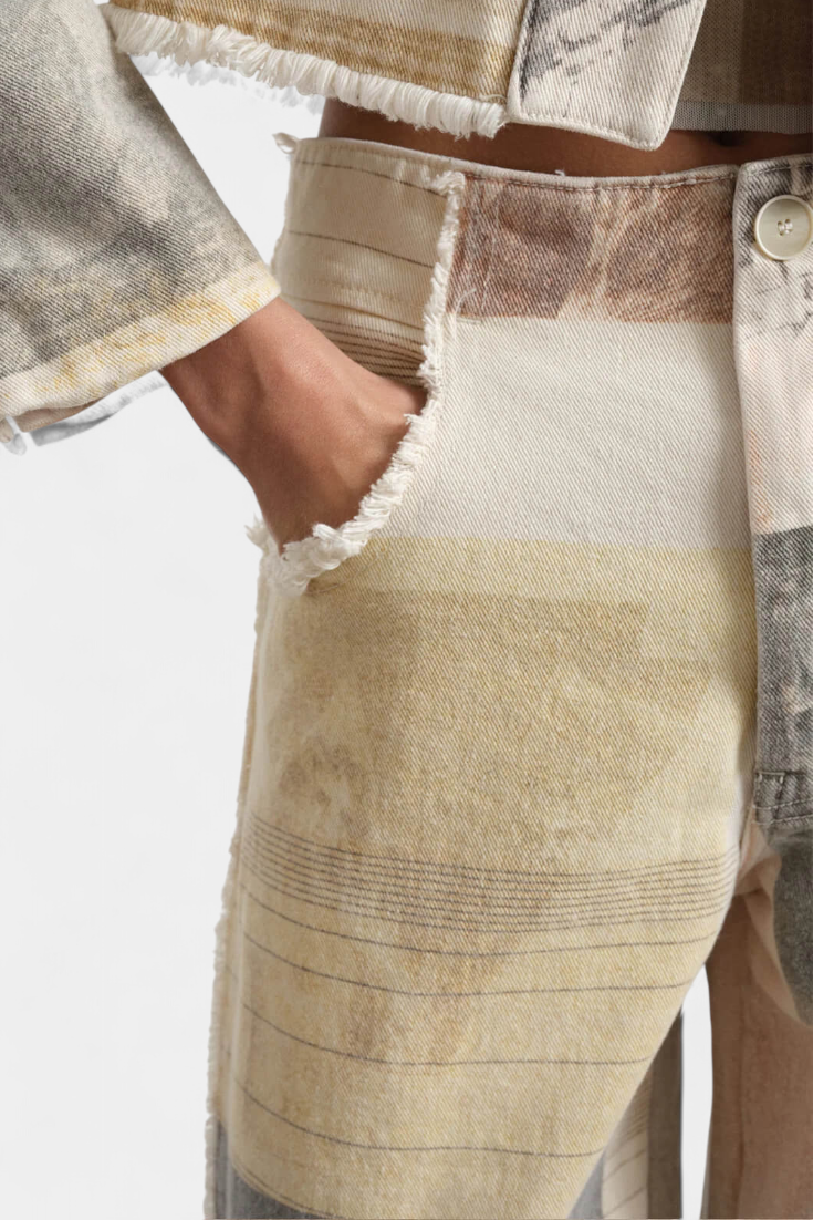 Sandra | Jeans de pierna ancha algodón