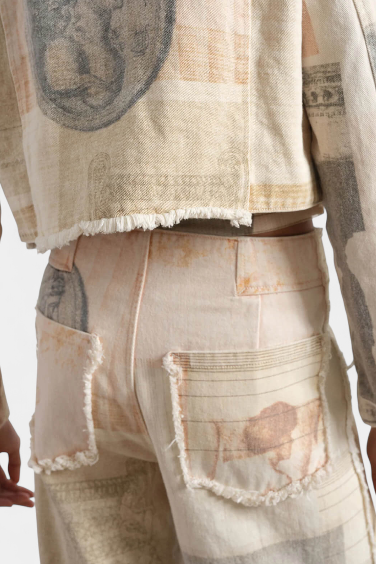 Sandra | Jeans de pierna ancha algodón
