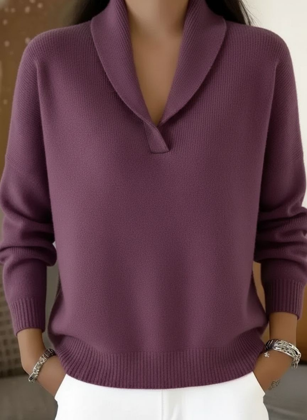 Aitana | Jersey de cuello cruzado