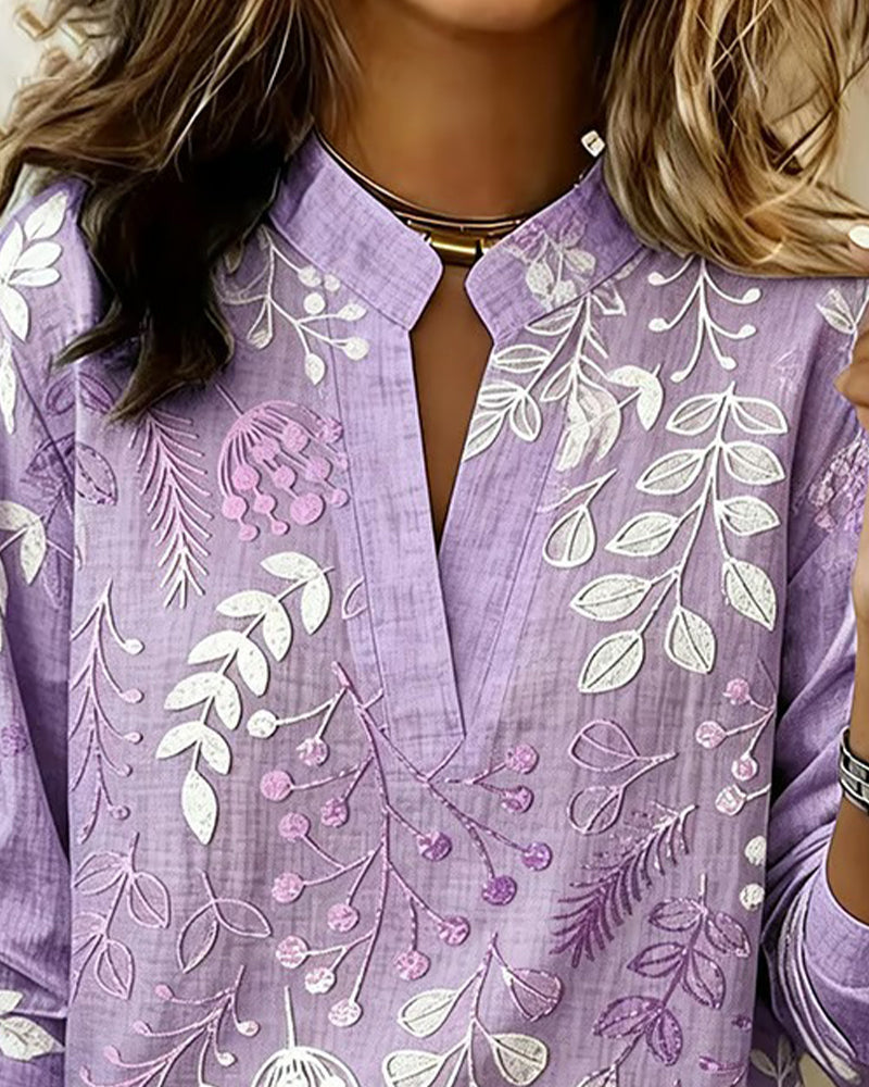 Anabel | Blusa floral con cuello en V