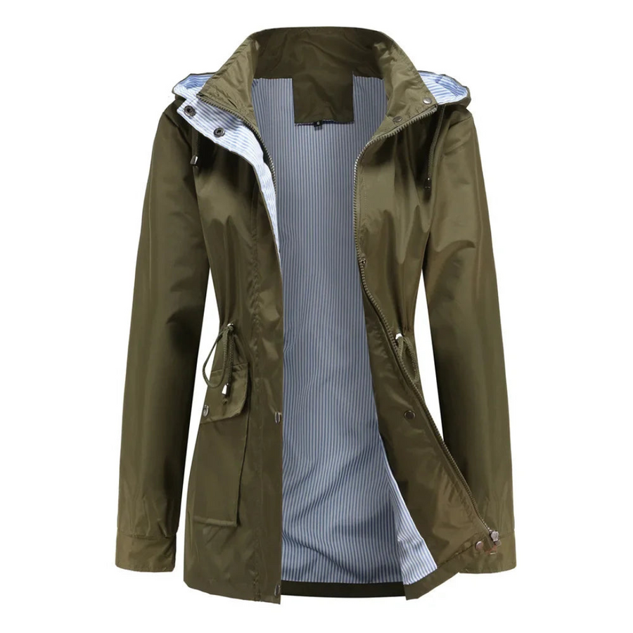Daniela | Gabardina impermeable con capucha desmontable