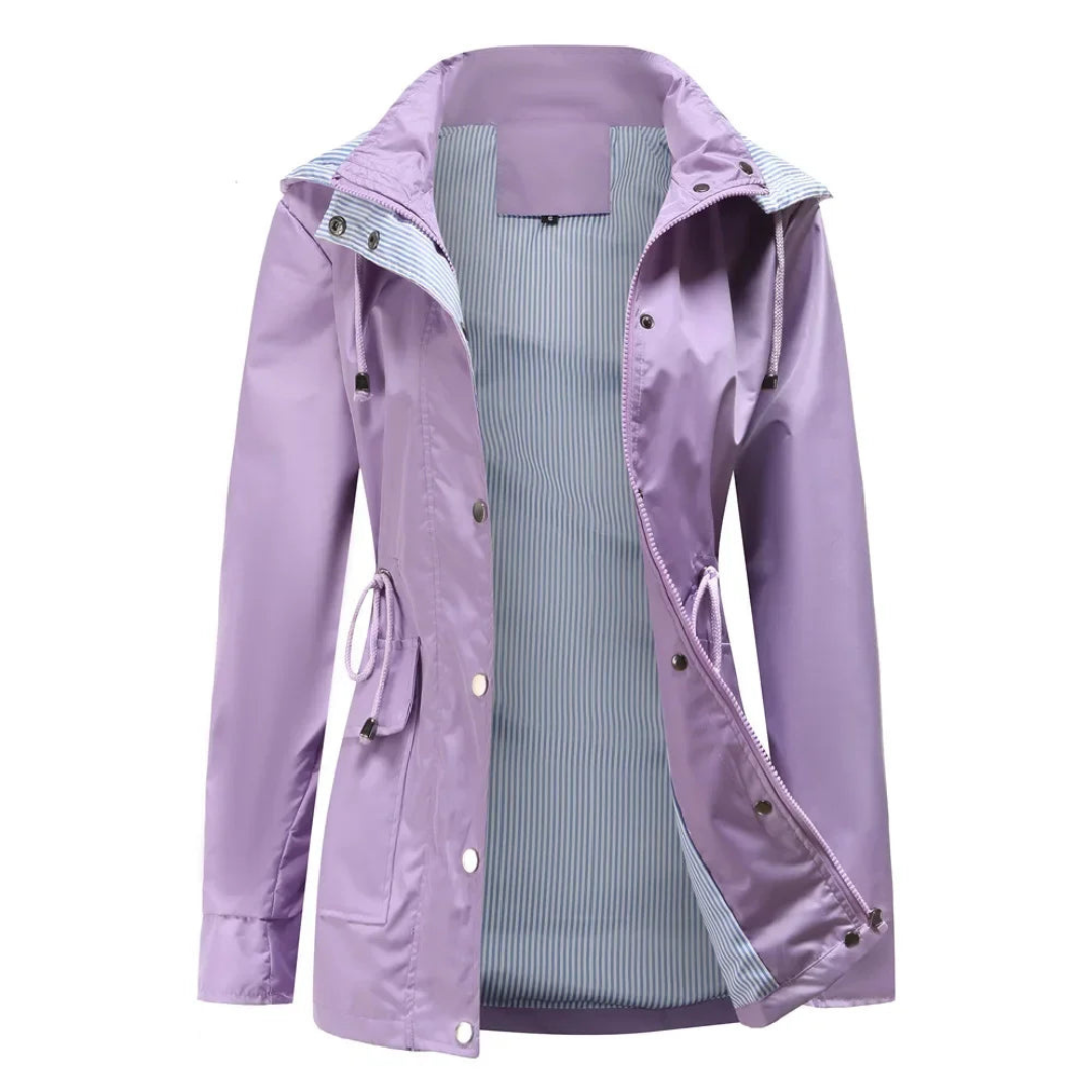 Daniela | Gabardina impermeable con capucha desmontable