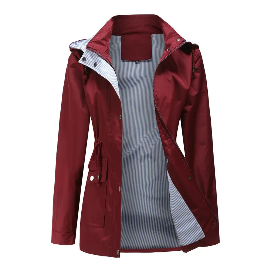 Daniela | Gabardina impermeable con capucha desmontable