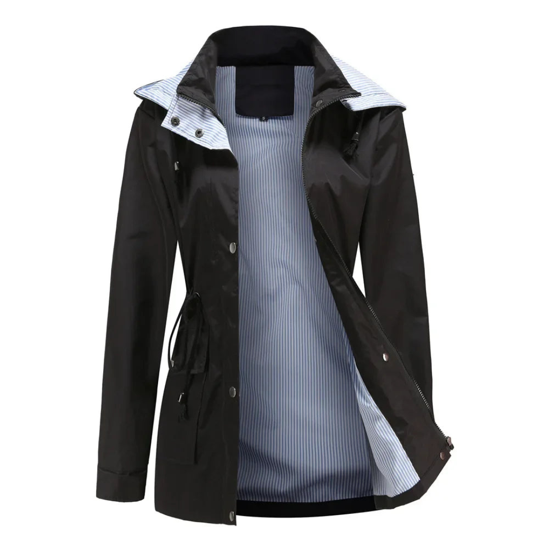 Daniela | Gabardina impermeable con capucha desmontable