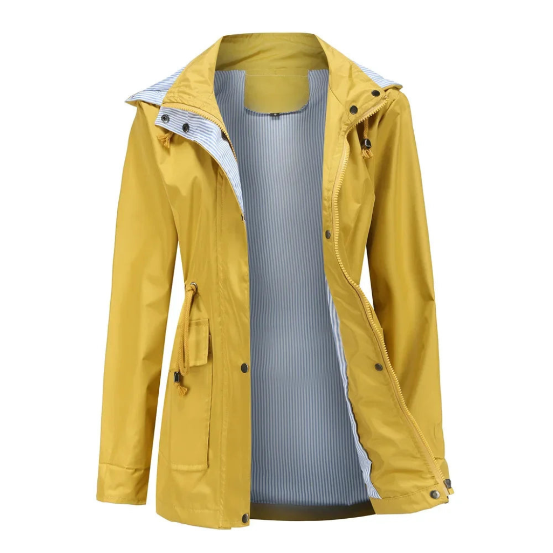 Daniela | Gabardina impermeable con capucha desmontable