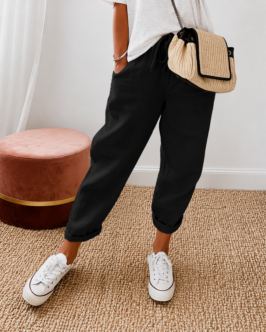 Vanesa | Pantalón casual algodón lino