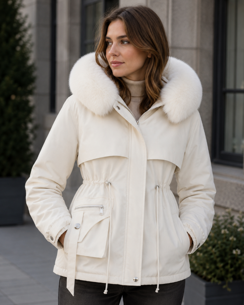 Fernanda | Parka con capucha y forro cálido
