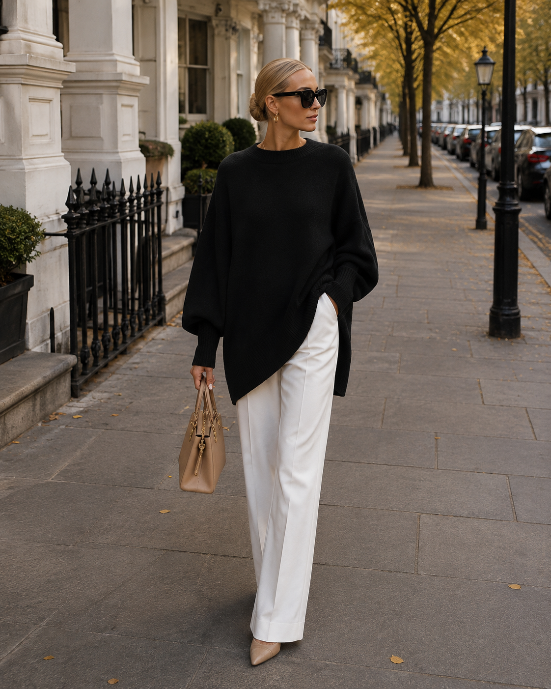 Amanda | Jersey oversize cuello redondo