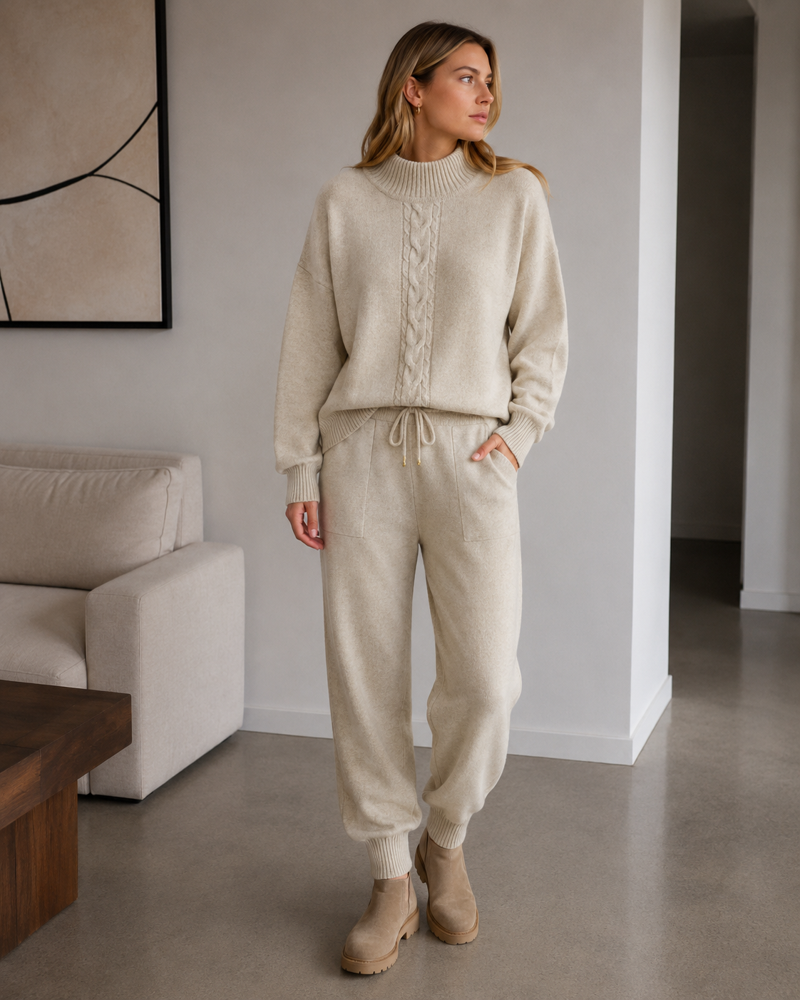 Julia | Conjunto de punto jersey de ochos