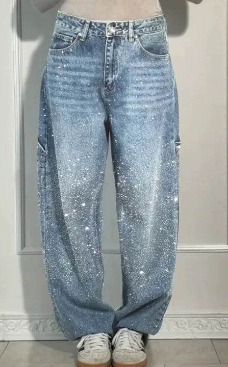 Rut | Pantalón baggy vaquero brillante