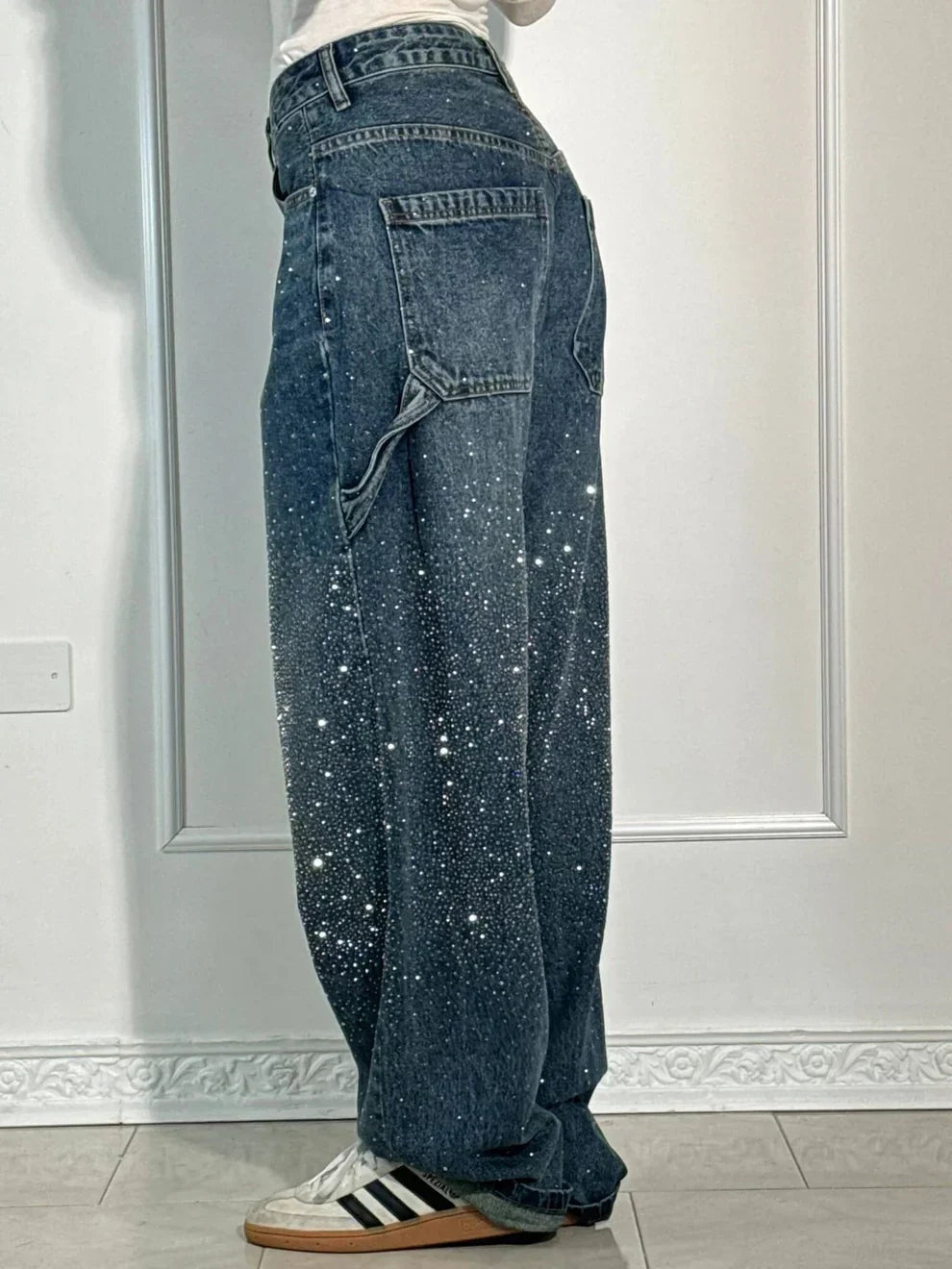 Rut | Pantalón baggy vaquero brillante