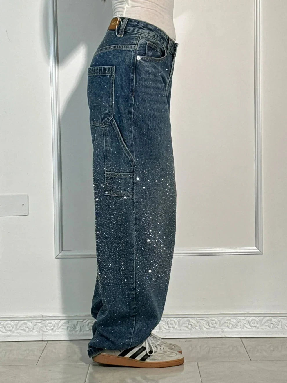 Rut | Pantalón baggy vaquero brillante