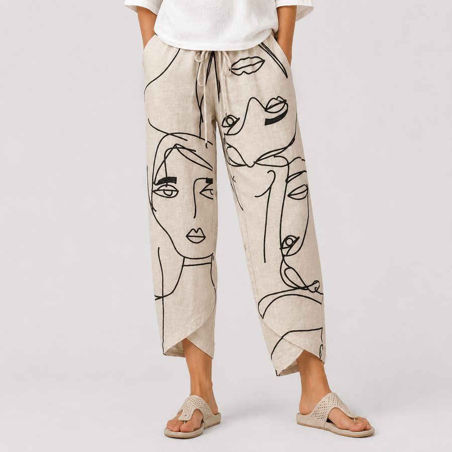 Veronica | Pantalón elegante estampado