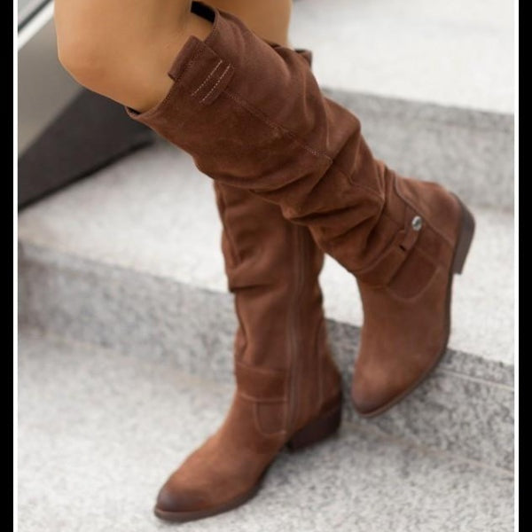 Matilde | Botas de ante caña alta