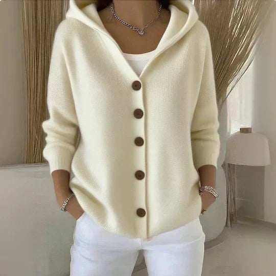 Carolina | Chaqueta de punto con capucha