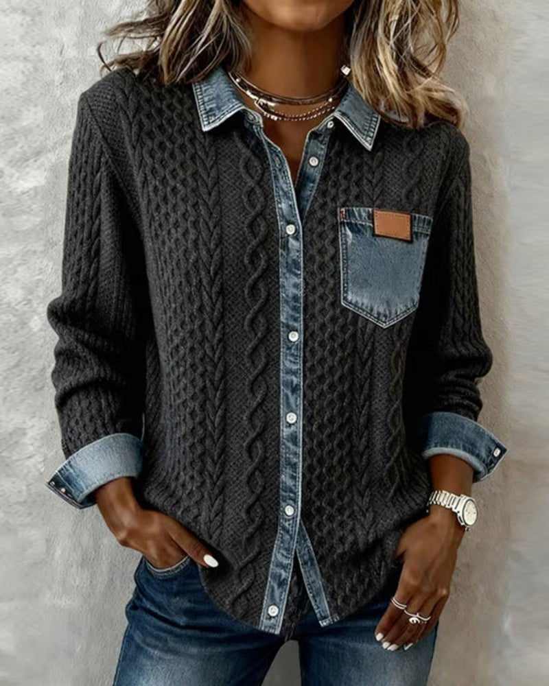 Carina | Blusa de punto manga larga