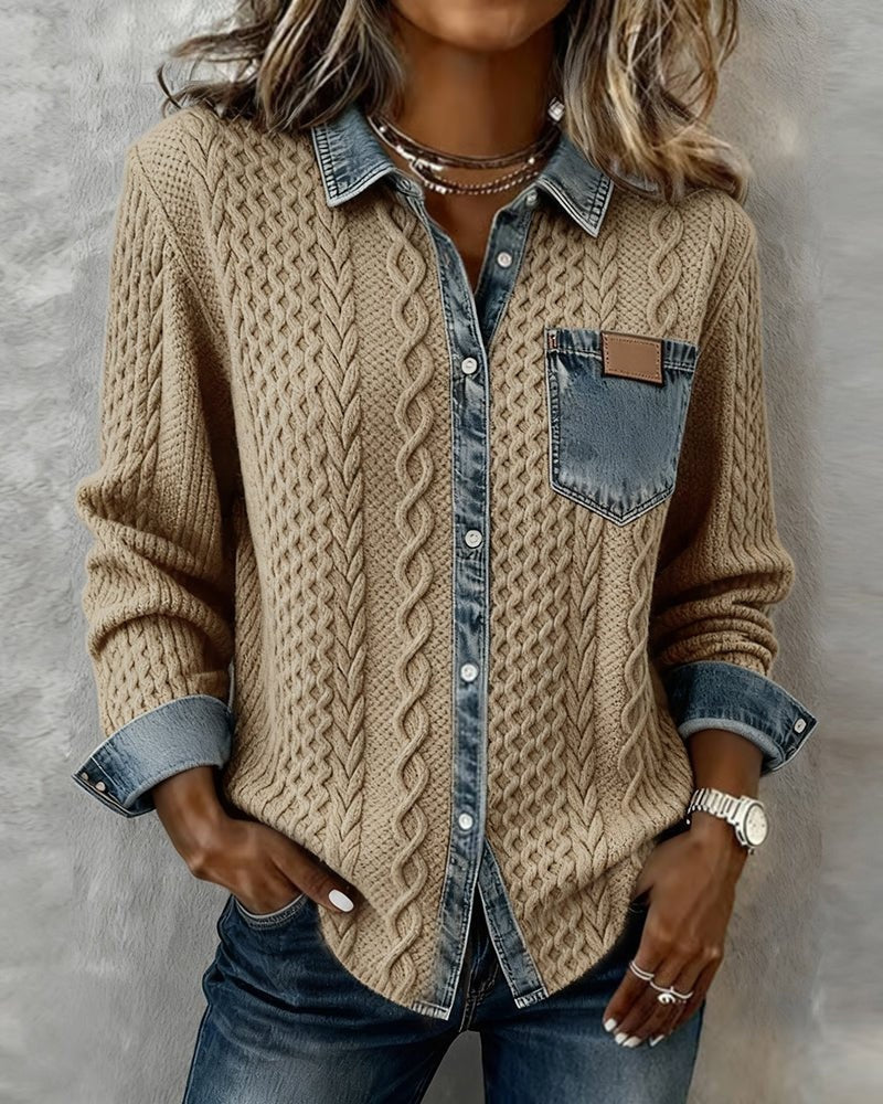 Carina | Blusa de punto manga larga