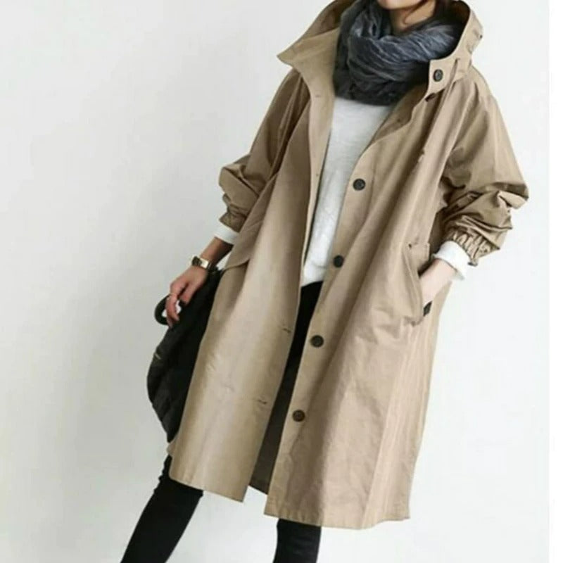 Chloe | Gabardina impermeable con cinturón
