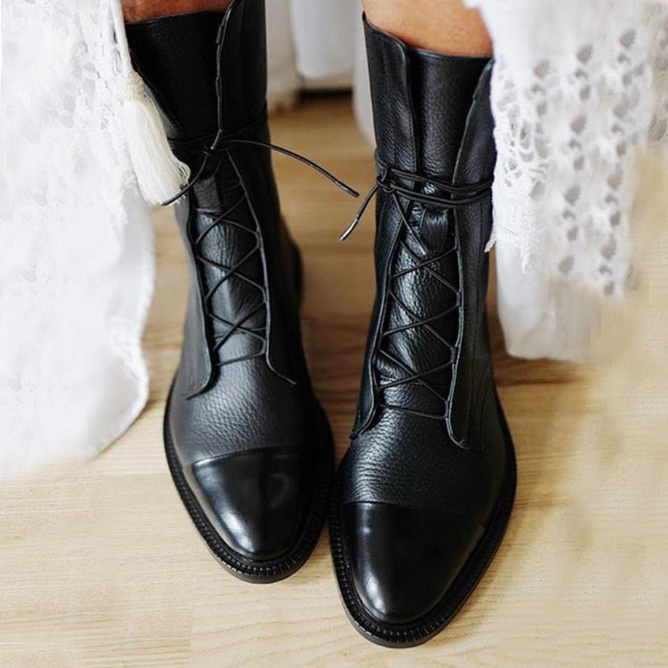 Zaira | Botas planas de caña media