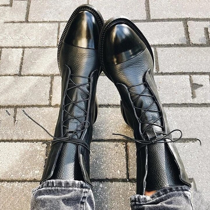 Zaira | Botas planas de caña media