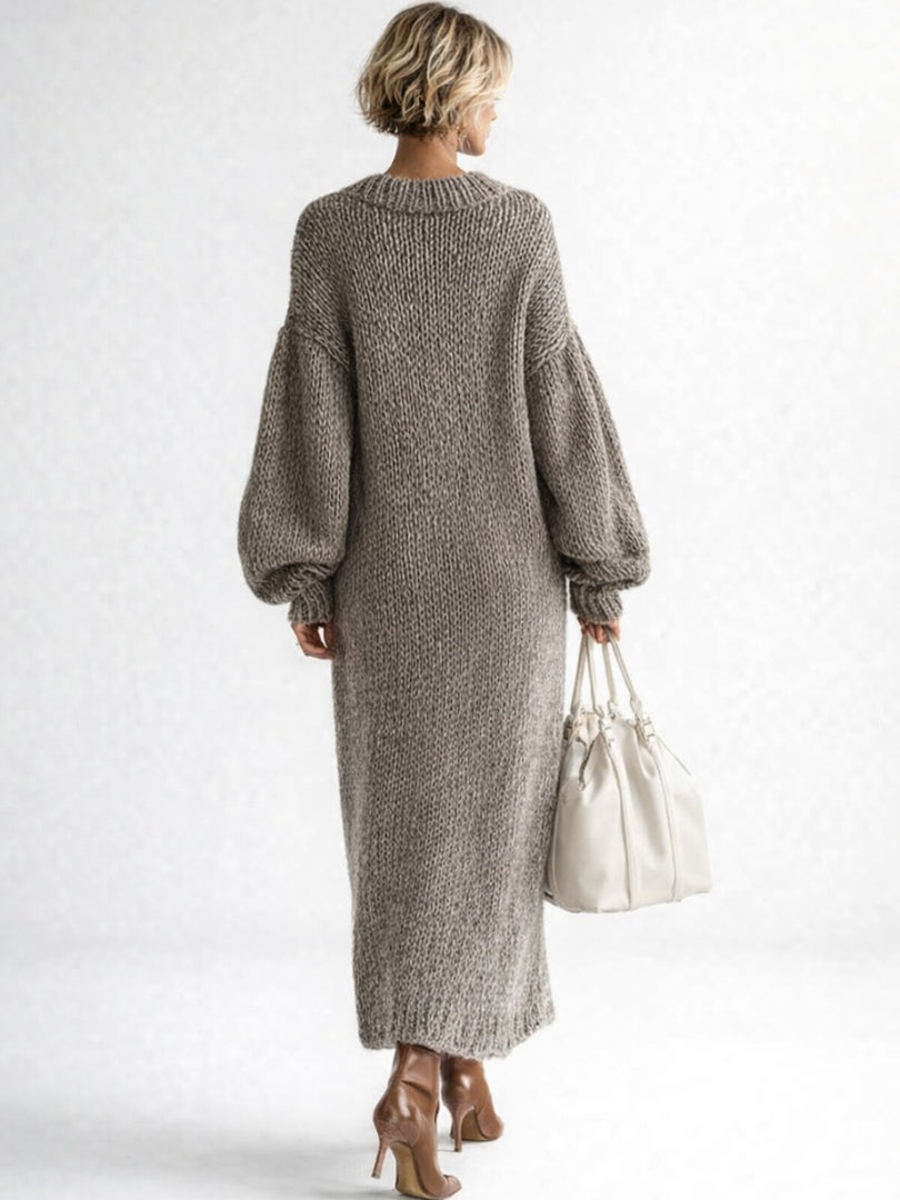 Nora | Vestido de punto oversize manga larga