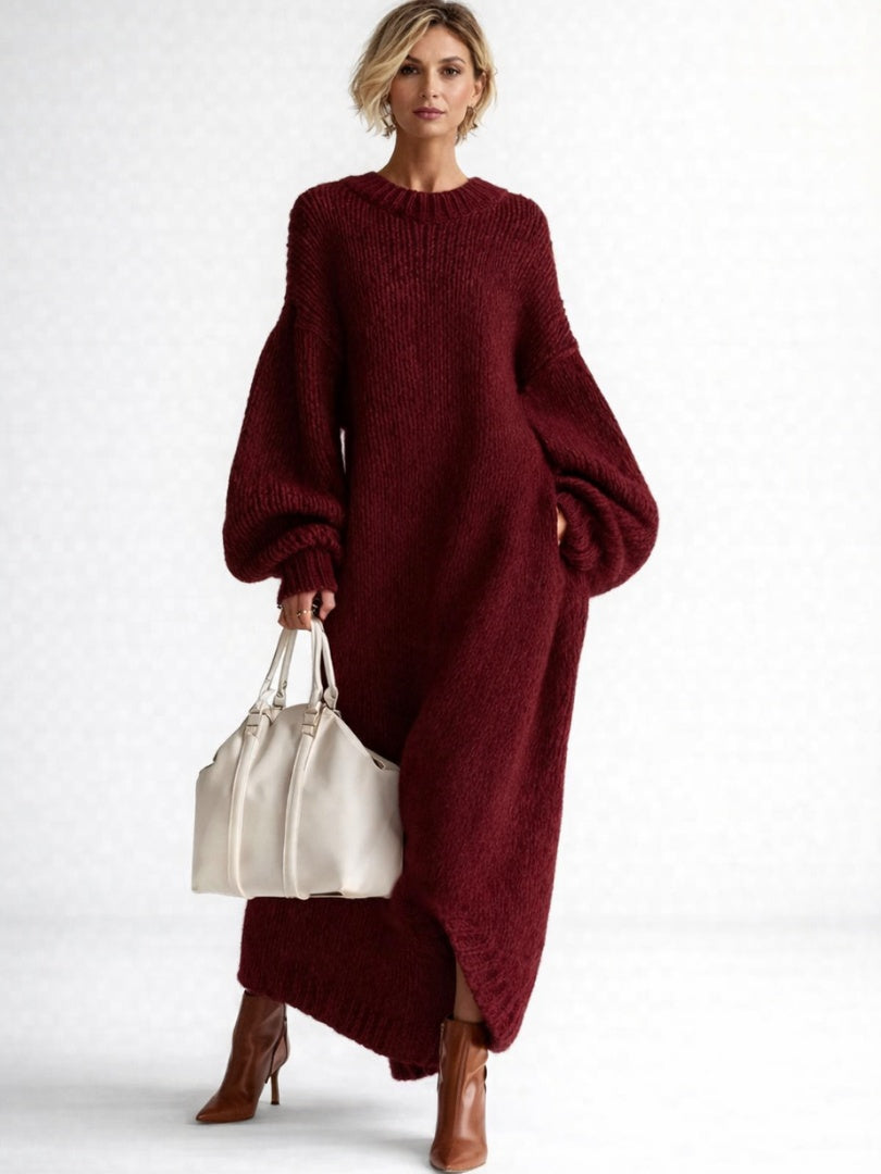 Nora | Vestido de punto oversize manga larga
