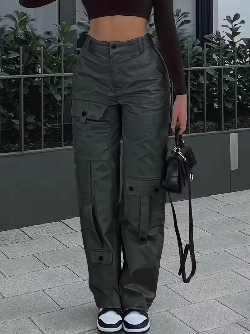 Sabina | Pantalón cargo de polipiel