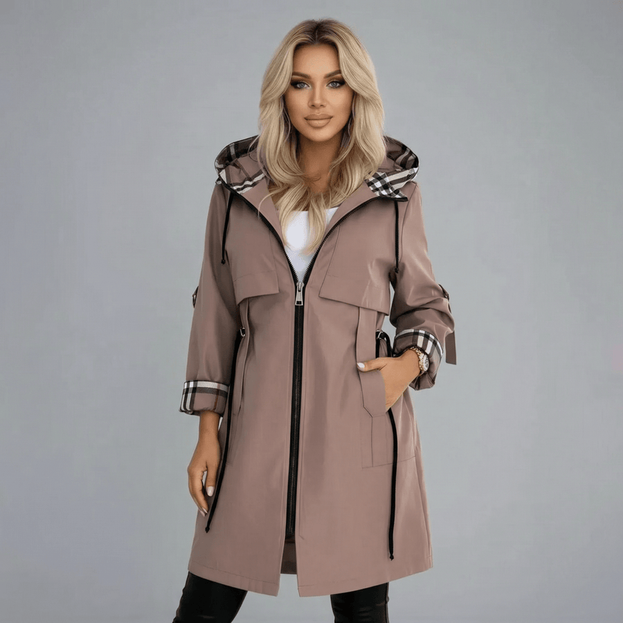 Claudia | Abrigo impermeable y cortavientos
