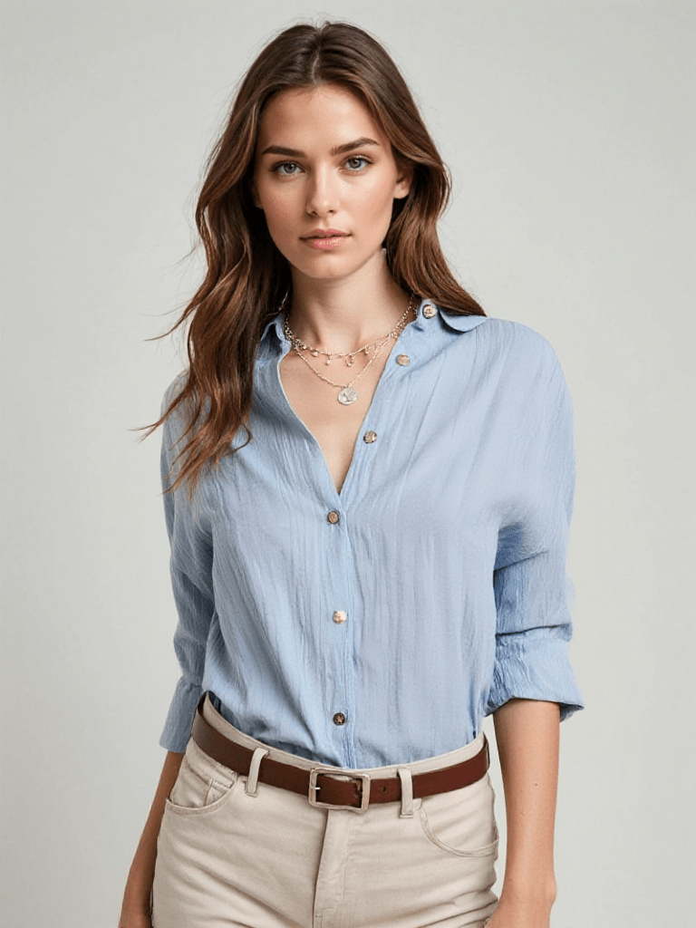Yolanda | Camisa casual de corte relajado