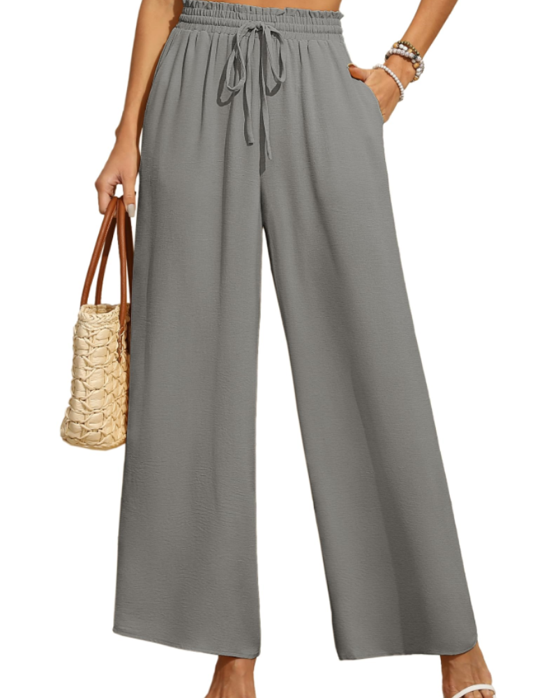 Patricia | Pantalón palazzo de cintura alta