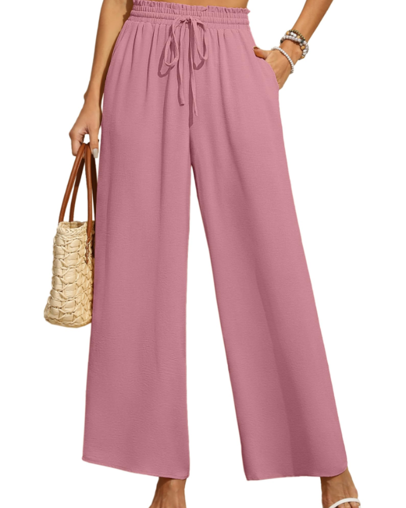 Patricia | Pantalón palazzo de cintura alta