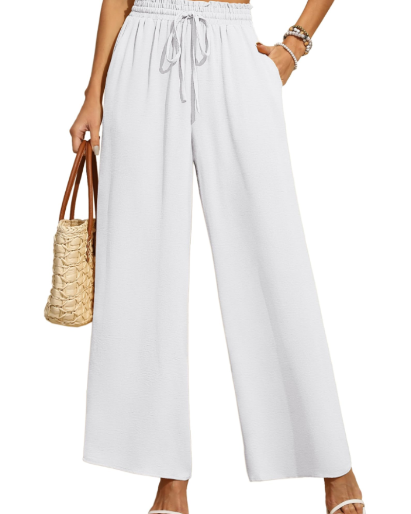 Patricia | Pantalón palazzo de cintura alta