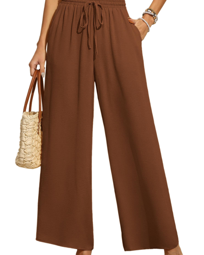 Patricia | Pantalón palazzo de cintura alta