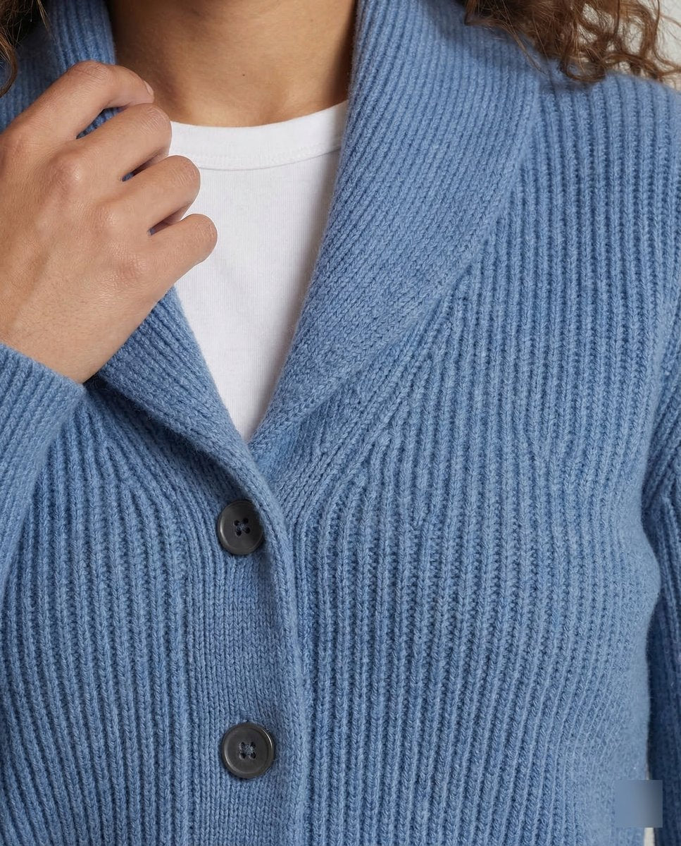 Amaia | Cárdigan de punto con cuello solapa