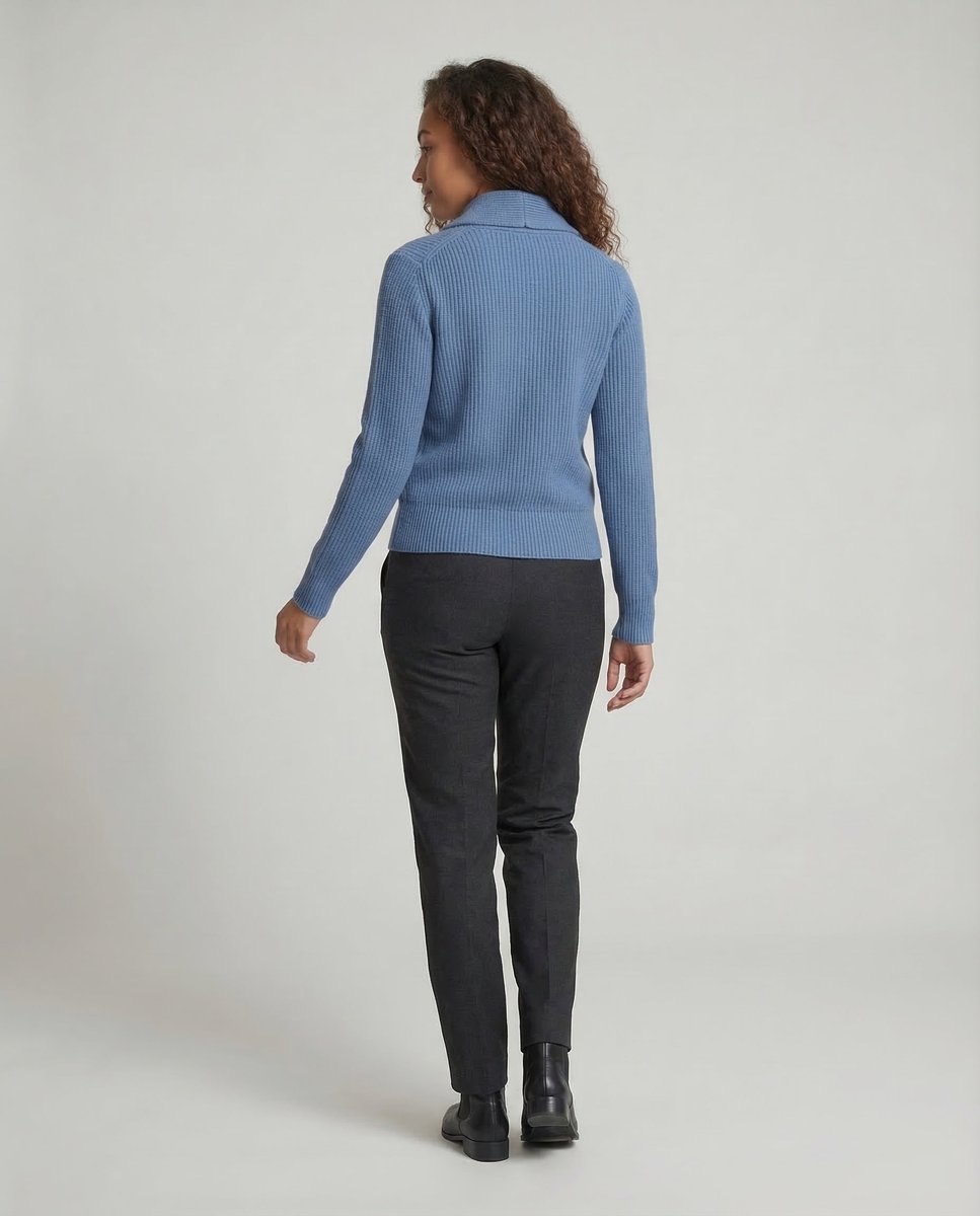 Amaia | Cárdigan de punto con cuello solapa